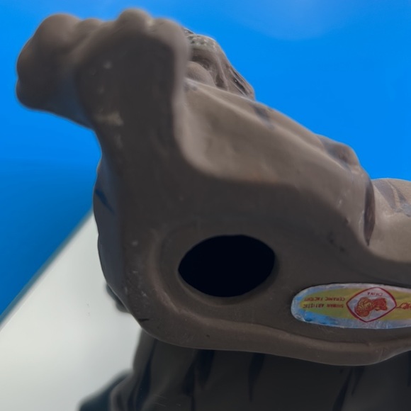 Vintage Shiwan Hand Painted Porcelain Figurine Statue Artistic Ceramic Factory - Picture 8 of 14